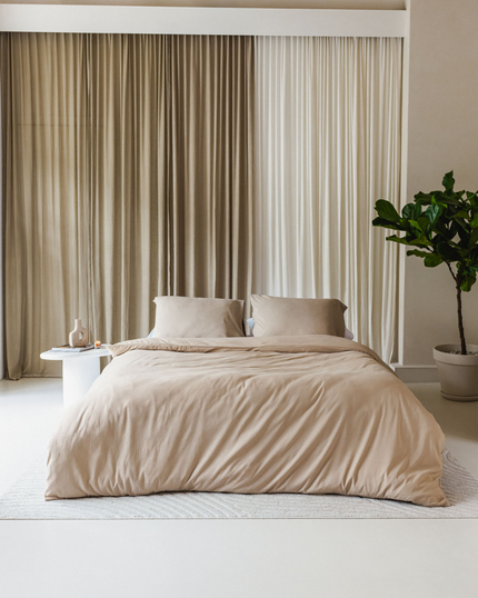 Serene aardetinten in de slaapkamer: rust, balans en tijdloze elegantie