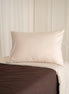 beige / greige kussensloop 100% Egyptisch katoen