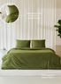 Néarr dekbedovertrek Olive green