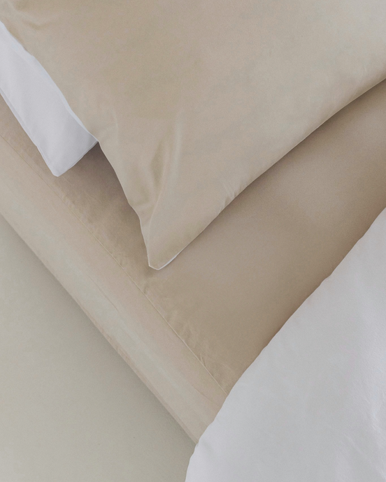 100% Egyptisch katoen 400TC hoeslaken beige