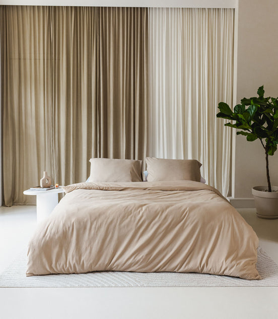 Néarr dekbedovertrek Sahara beige